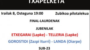 Tercera jornada Oñati