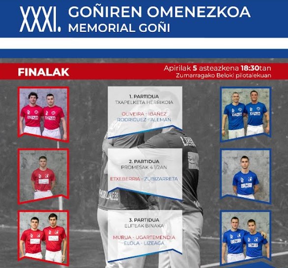 txapelas memorial goñi