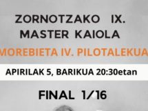 comienzo edición master kaiola