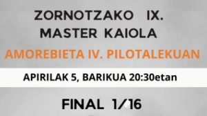 comienzo edición master kaiola