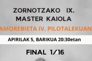 comienzo edición master kaiola