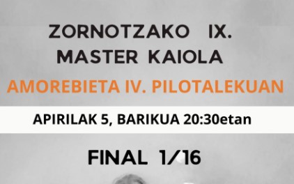 comienzo edición master kaiola