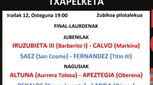 cuartos finalizan en oñati