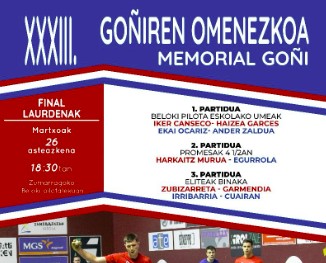cuartos desenlace memorial goñi