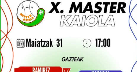 master kaiola cuatro partidos