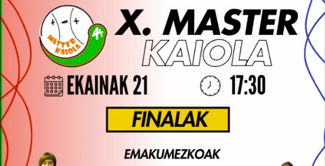 deciden txapelas master kaiola