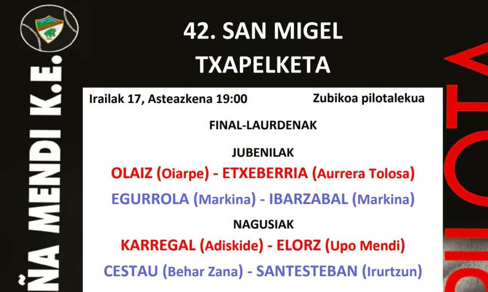 oñati tercera cuartos final