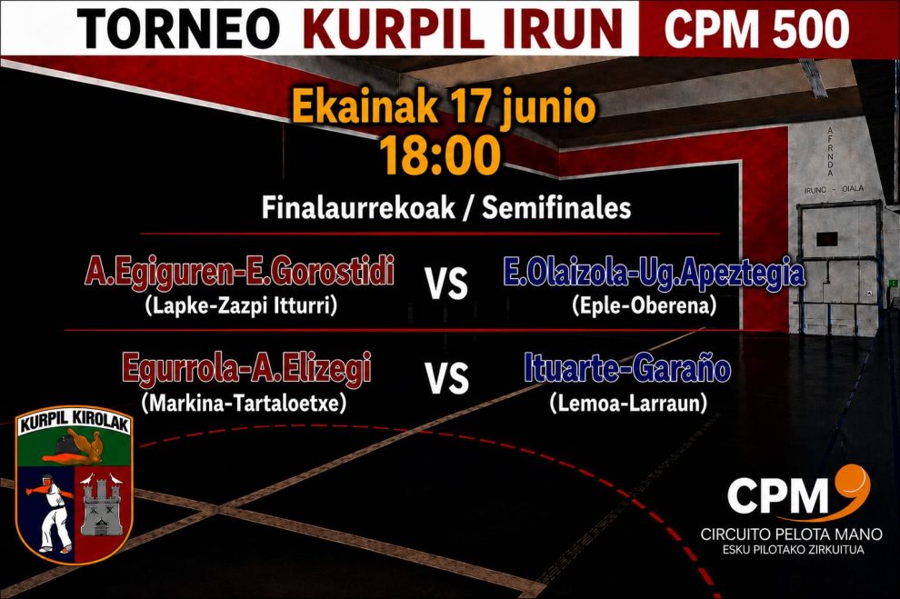 kurpil irún buscará finalistas