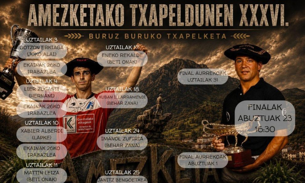 calendario torneo amezketa 2026